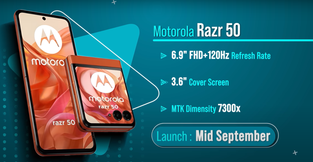 moto razr 50 specificatios